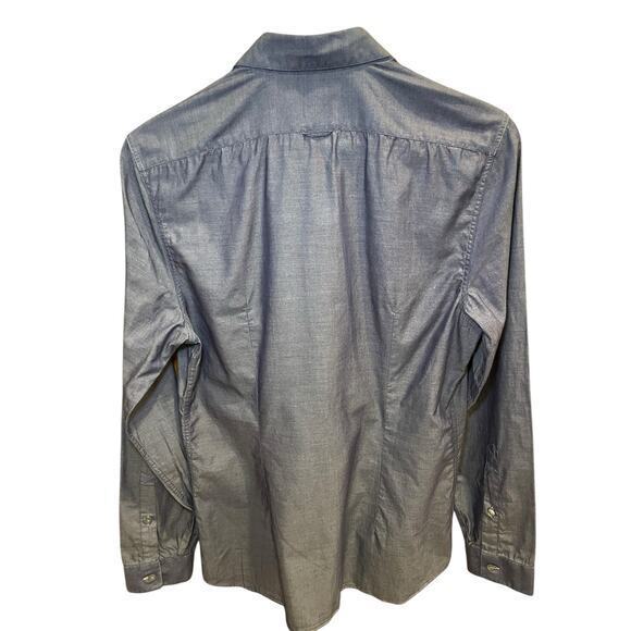 Paul Smith Exclusive Barneys NY Men Medium Indigo Denim 100%ā Cotton Button Up - Picture 7 of 12
